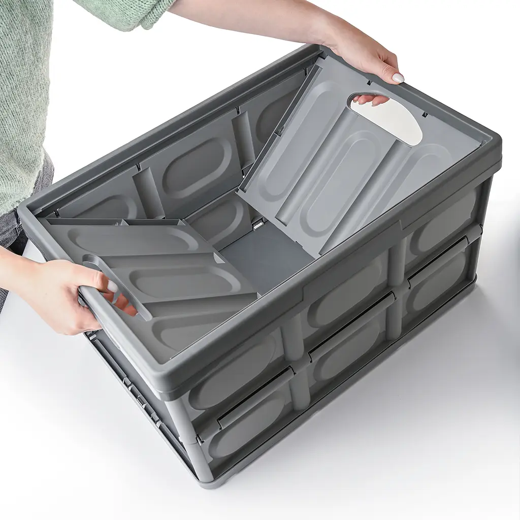 Ящик раскладной MBM My Home FB-1 55 л серый (FB-1 55L GRAY) - фото 6