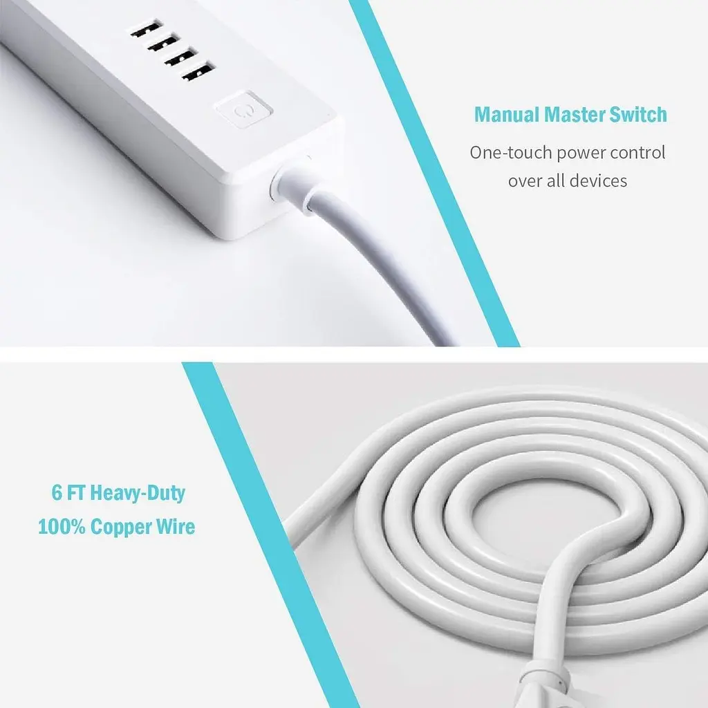 Фильтр сети Meross MSS425 Wi-Fi Plug, Smart Socket - фото 6