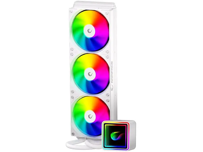 Водяне охолодження Rampage Infinite V360 ARGB White (INFINITEV360-WHITE) - фото 2