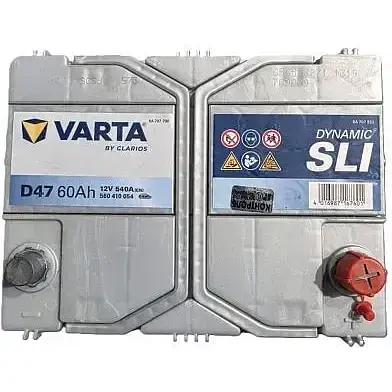Акумулятор Varta Blue Dynamic 60Ah ASIA Ев (-/+) (540EN) (232х175х225) без нижн. бурт D47 - фото 2