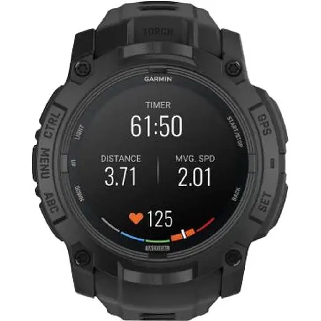Смарт-часы Garmin Instinct 3 50mm AMOLED Tactical Edition Black with Black Band 010-03020-50 - фото 7