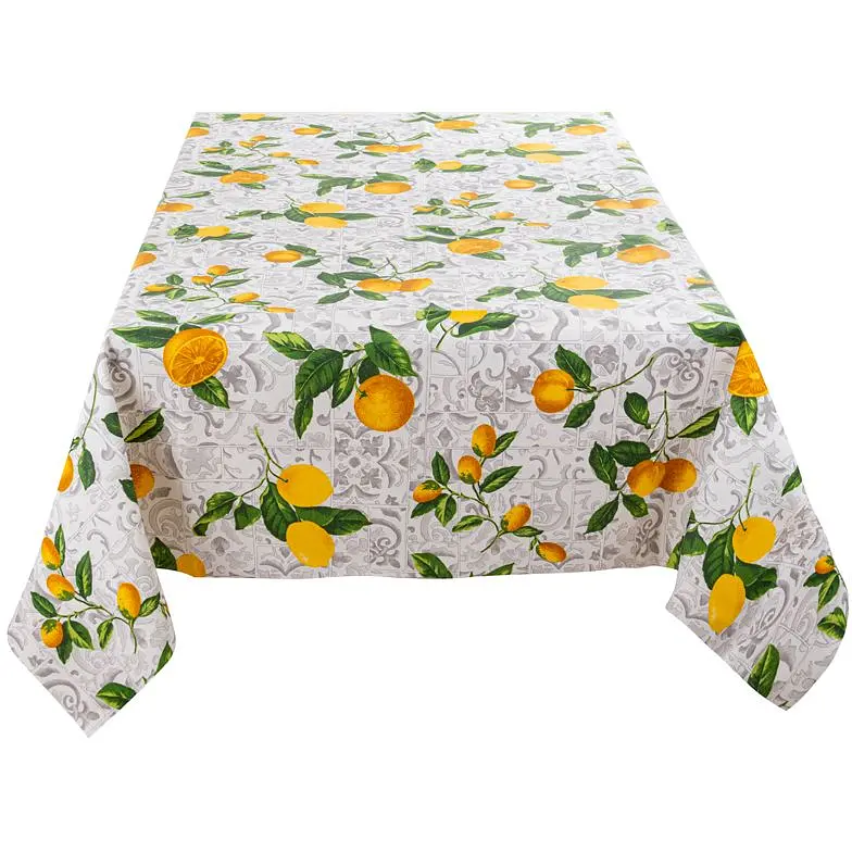 Скатертина Lefard Home Textile Limones Ceramica Gris водовідштовхувальна, 180х140 см (715-320) - фото 2
