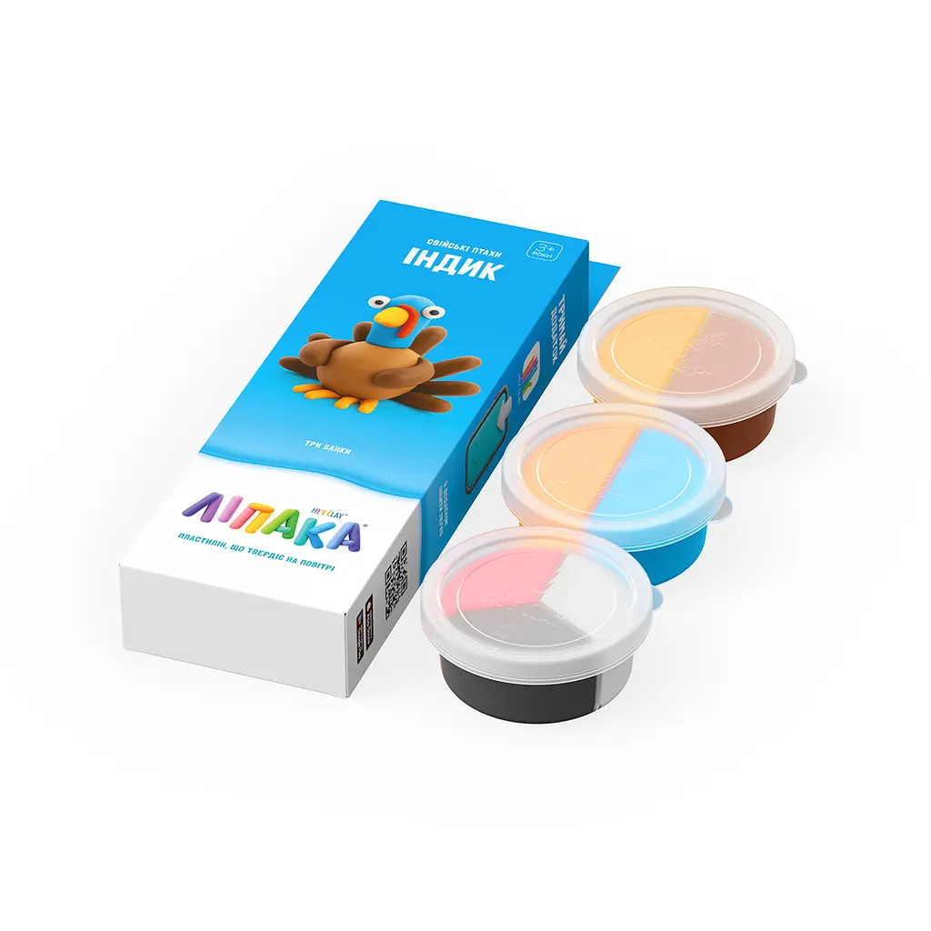 Набір пластиліну що самостійно твердіє Липака Свійські Птахи: індик (30097-UA01) - фото 3