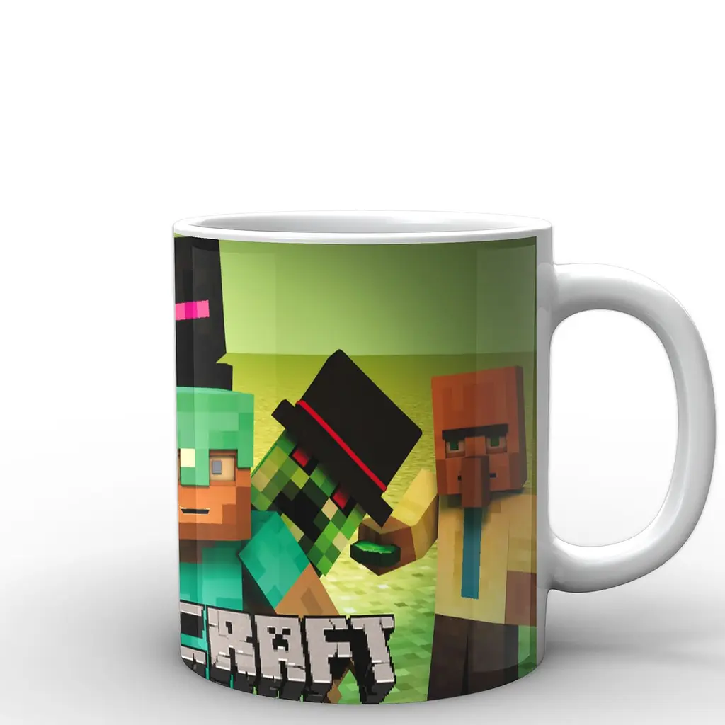 Кухоль GeekLand Minecraft Майнкрафт Стів MС.02.019 330 мл білий - фото 2