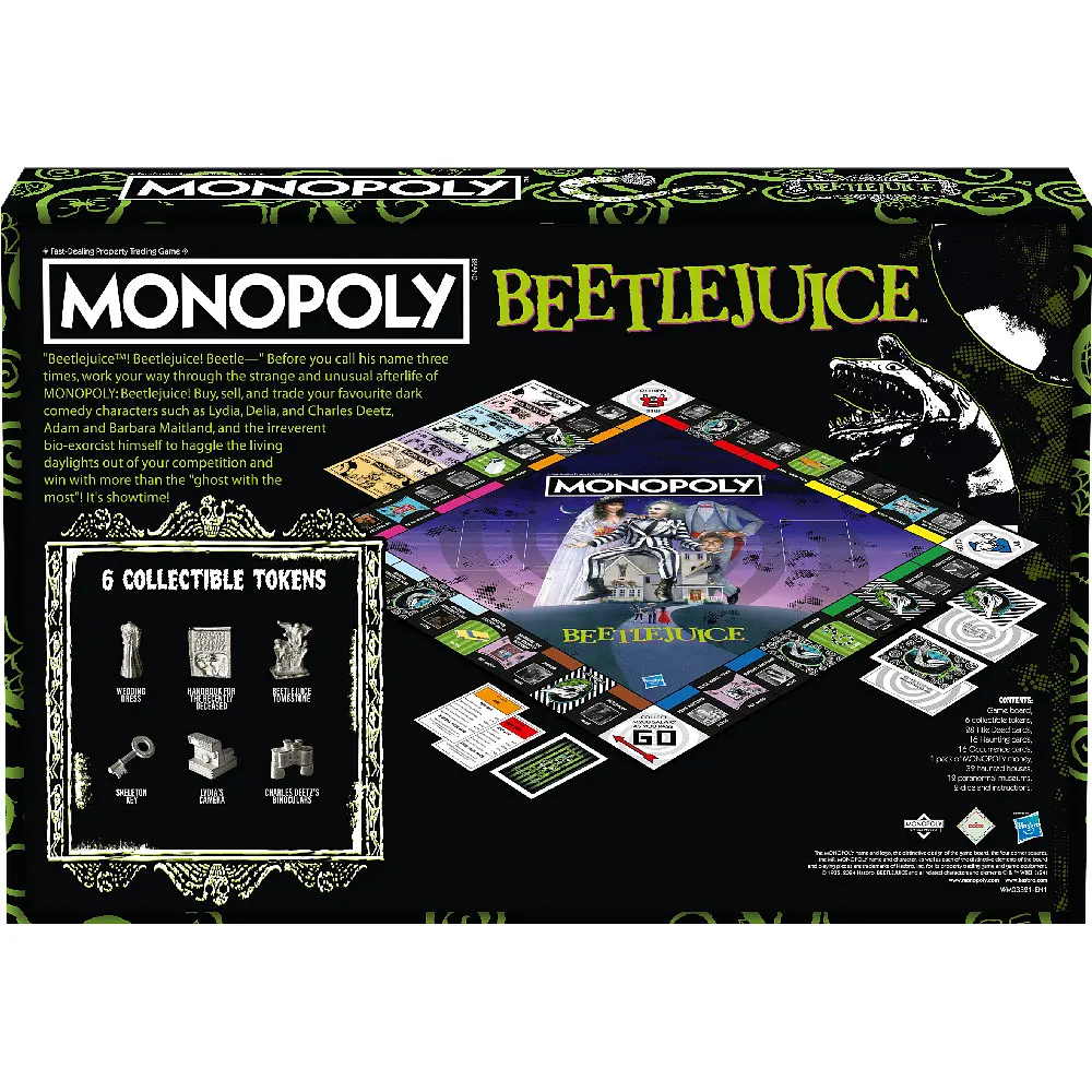 Настольная игра Winning Moves Beetlejuice Monopoly UK - фото 3