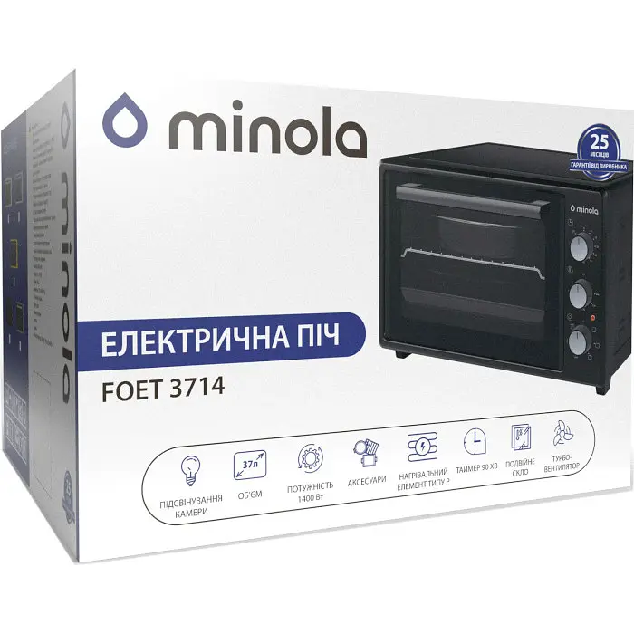 Электрическая печь Minola Foet 3714 WH - фото 14