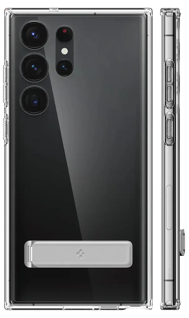 Протиударний чохол для Samsung Galaxy S23 Ultra Spigen Slim Armor Essential S Clear ACS05642 Прозорий - фото 9