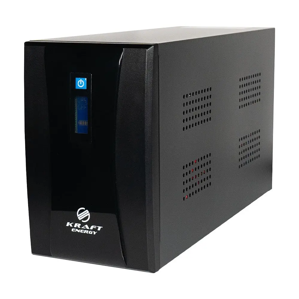 Джерело безперебійного живлення KRF-2000VA/1200W(LCD) UPS Kraft (42-00004) - фото 6