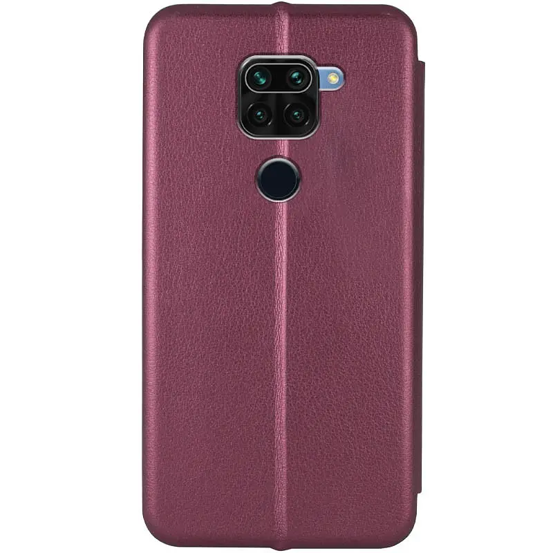 Шкіряний чохол-книжка Classy для Xiaomi Redmi Note 9 / Redmi 10X Бордовий - фото 2