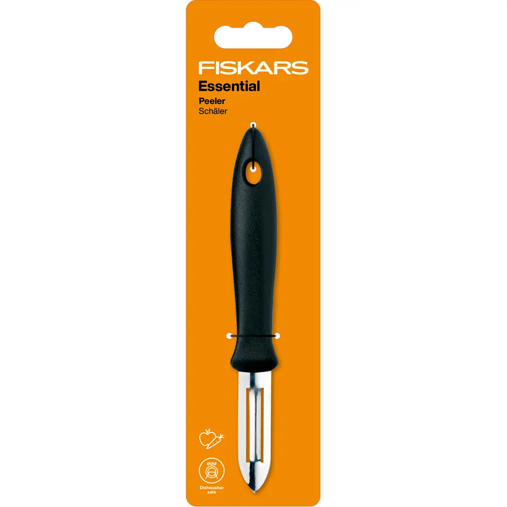 Ніж для чищення (овочечистка) Fiskars Essential 6 см (1065585) - фото 3