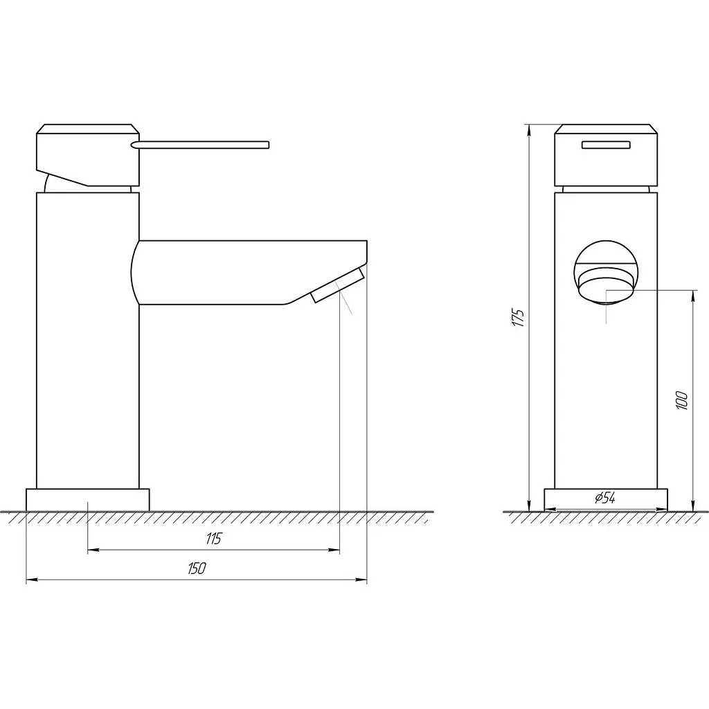 Смеситель для раковины Globus Lux WIEN SBT2-101 - фото 4