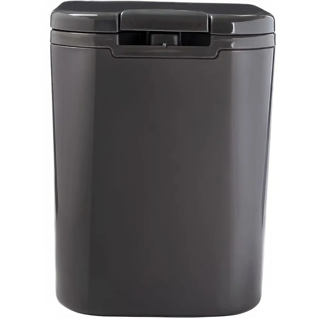 Відро для сміття MBM My Home з кришкою 2 л антрацит (BIN-06 2L ANTHRACITE)