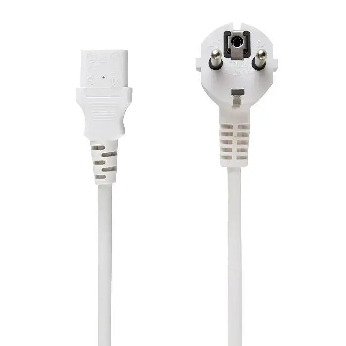 Кабель питания Cablexpert 3 x 0.75 мм CEE 7/7 IEC C13 евровилка 1.8 м белый (PC-186W-VDE) - фото 3
