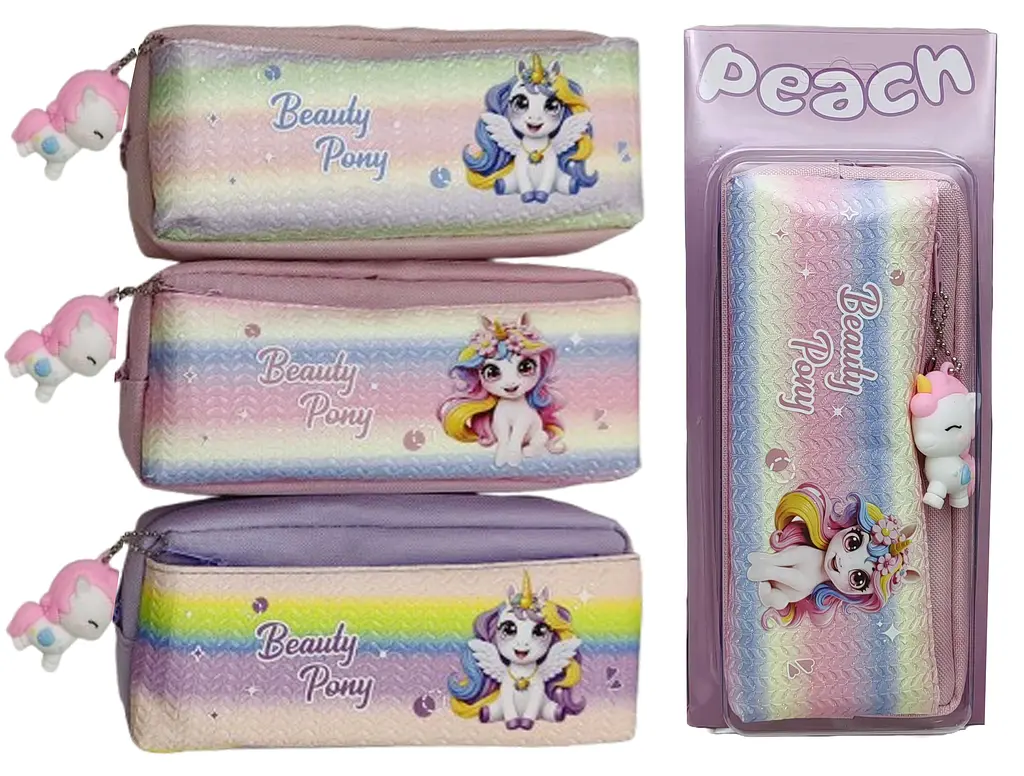 Пенал-косметичка із підвіскою Єдиноріг, 2 змійки, 8597 (В асортименті) - фото 2