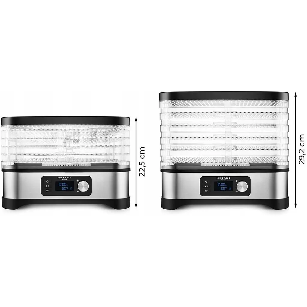 Сушилка-дегидратор для овощей и мяса Mozano AGD/SUS/02 450 Вт таймер до 70°C автоматическая - фото 2