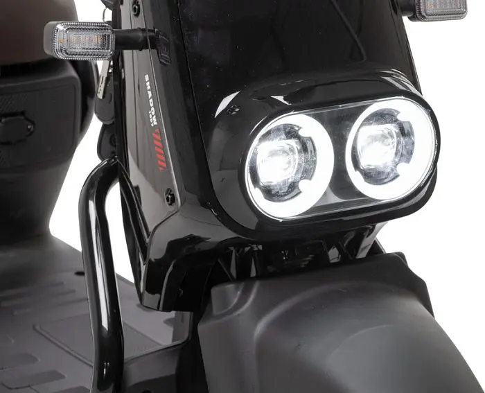 Электроскутер Двухместный Crosser CR4 Pro (1200W, 76.8V/30Ah) Черный - фото 7