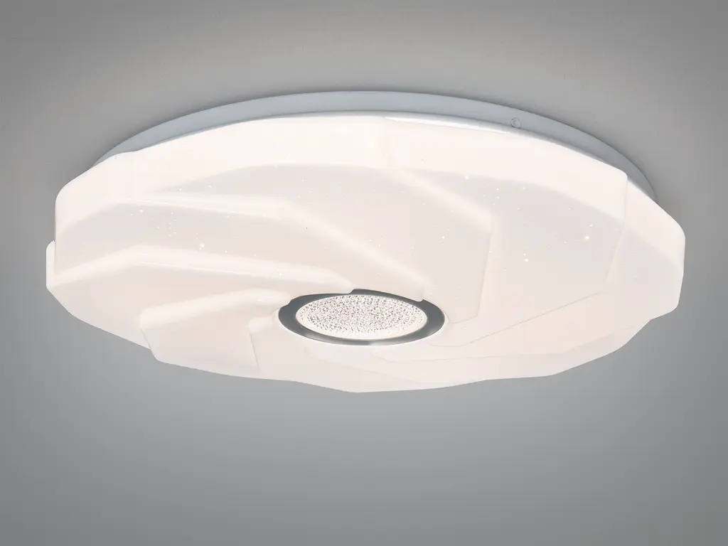 LED люстра Romin 34 Вт белая хром до 6 м² без пульта - фото 2