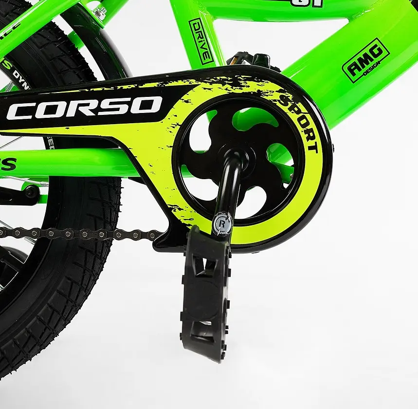 Велосипед 14" 2-х колёсный CL-14125 CORSO MAXIS ручной тормоз, звонок, доп. колёса, собран на 75%, в коробке (6800067141255) - фото 4