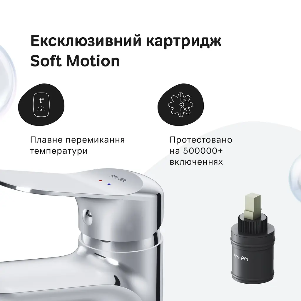 Змішувач для умивальника Am.Pm Sunny хром F85C02100 Хром - фото 4