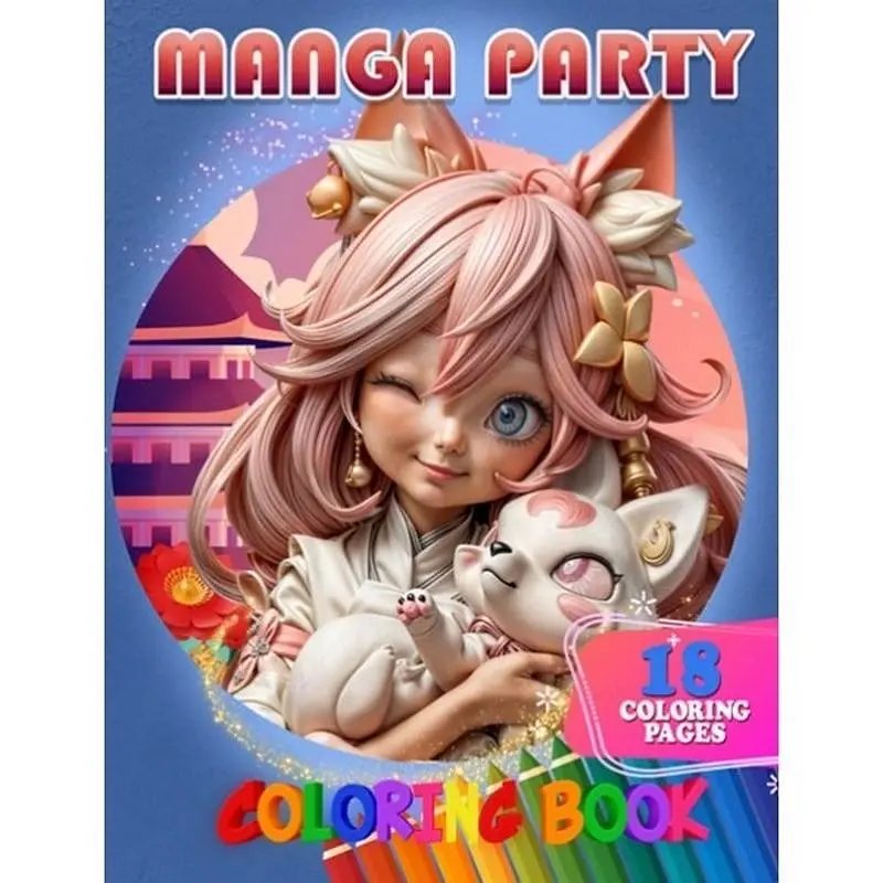 Розмальовка дитяча Jumbi Manga Party A4 від 3 років (RN-250-N-736)