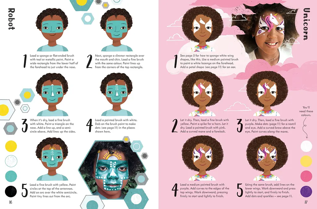 Book of Face Painting - Abigail Wheatley, англ. мова (9781474986465) - фото 4