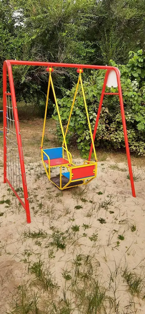 Гойдалки дитячі "човник" на жорсткій підвісці. - фото 2