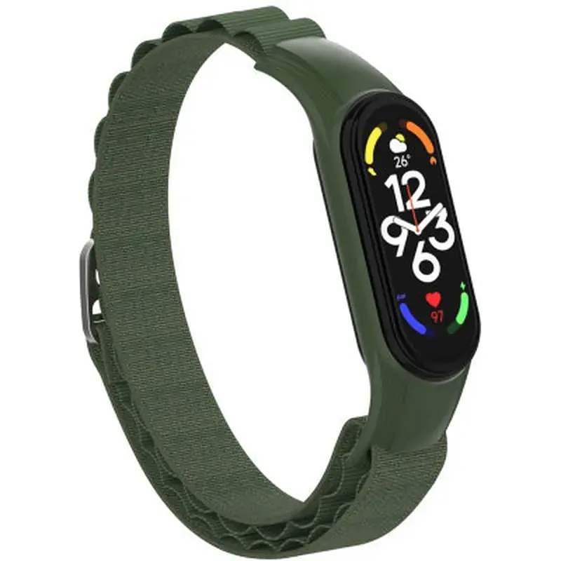 Ремінець до фітнес браслета Armorstandart AlpinaStyle Band для Xiaomi Mi Band 7/6/5/4 Green (ARM64988) - фото 3