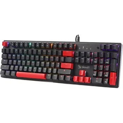 Клавіатура A4Tech Bloody S525N RGB BLMS Red Switch USB Fire Black (4711421002066) - фото 9