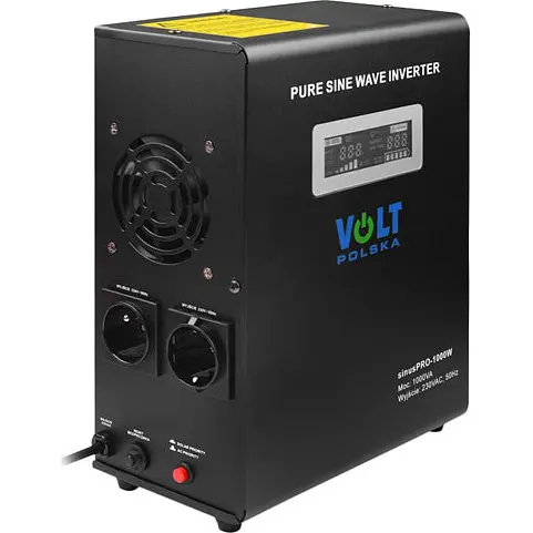 Гібридний ДБЖ/інвертор Volt Polska SINUS PRO 1000W 12/230V 700/1000W (3SP100012W) - фото 2