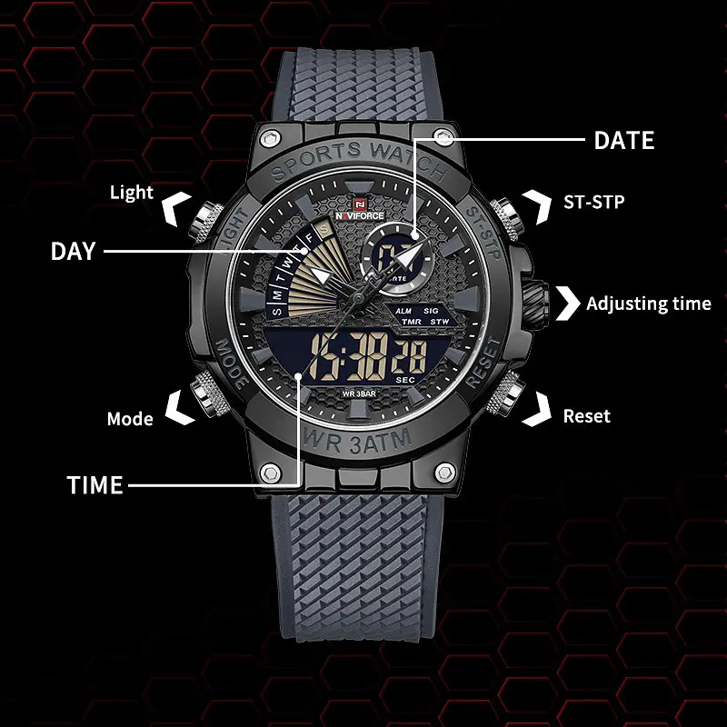 Годинник Naviforce Set Box подарочный набор, 2 ремешка - фото 5