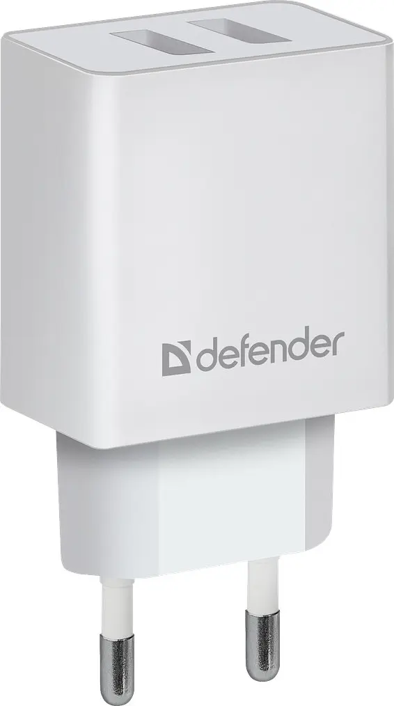 Зарядний пристрій 2xUSB 16W 2.1A UPA-22 білий Defender - фото 2