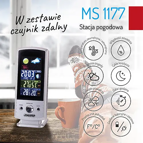 Метеостанція Mesko MS 1177 - фото 3