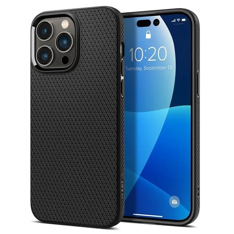 Чохол-накладка Spigen Liquid Air для Apple Iphone 14 Pro Matte Black (ACS04957) - фото 3
