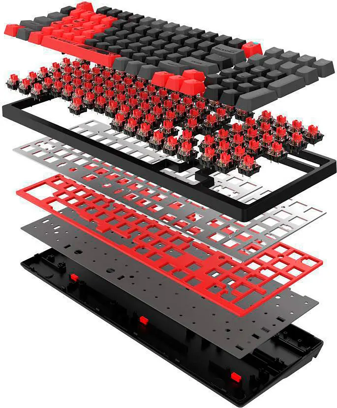 Клавиатура Bloody S98 Sports Red [88768] - фото 11