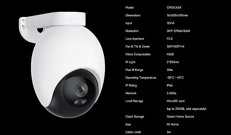 IP-камера для відеоспостереження iMiLab Security Camera EC6 - фото 10