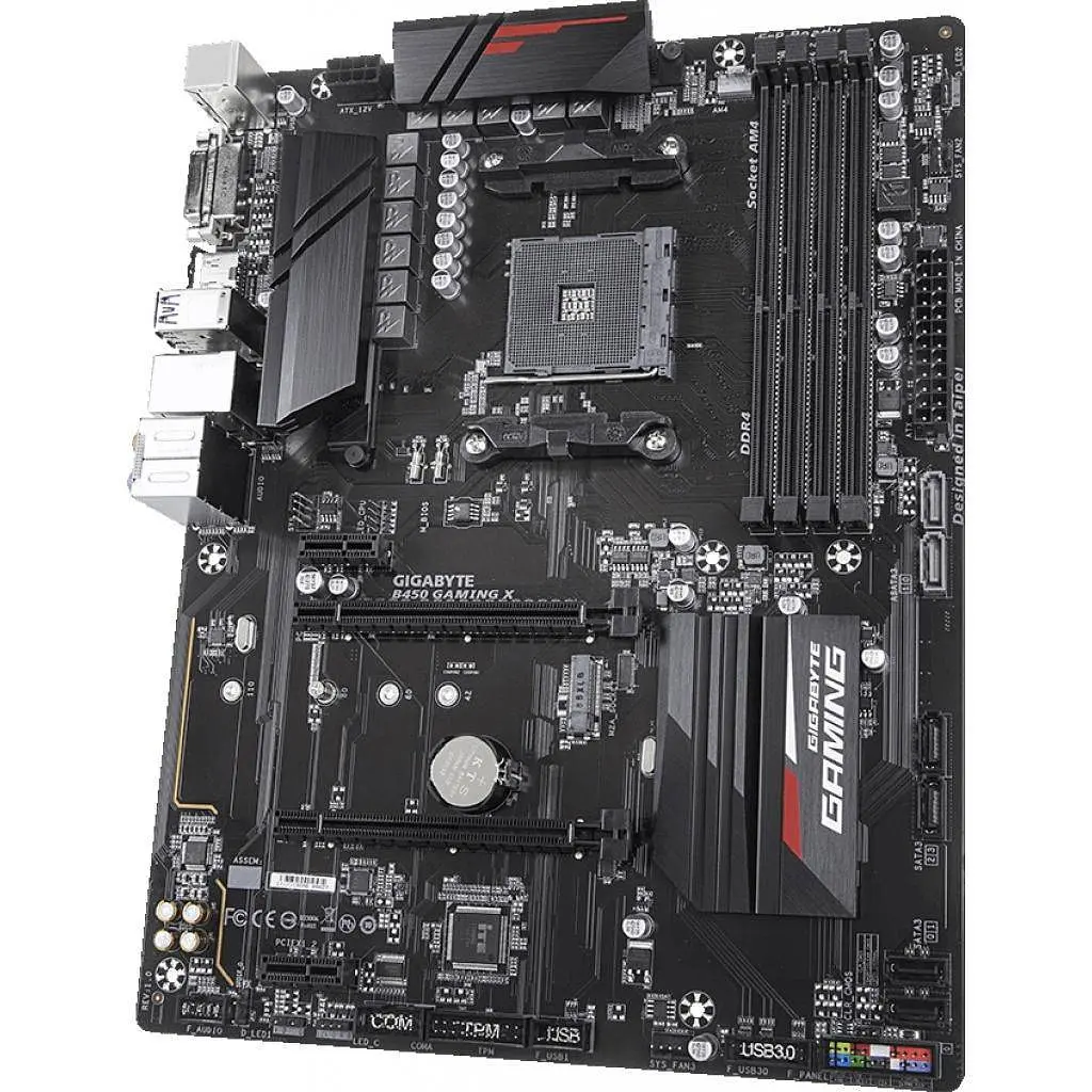 Материнська плата Gigabyte B450 Gaming X (B450 GAMING X) (Socket AM4, AMD B450, ATX) Б/в - фото 3