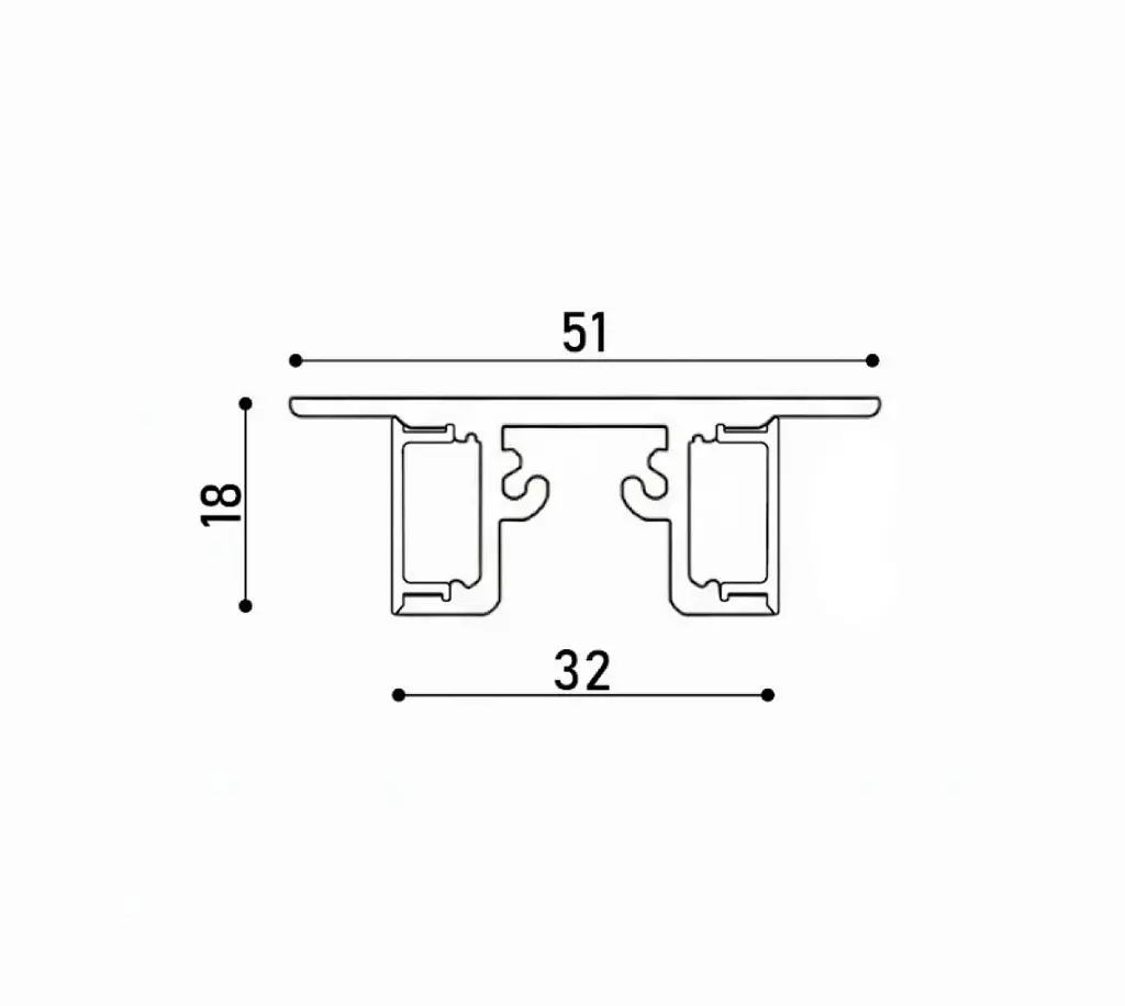 LED профиль накладной с рассеивателем PC 2 м Kloodi KLP5018 2 - фото 2