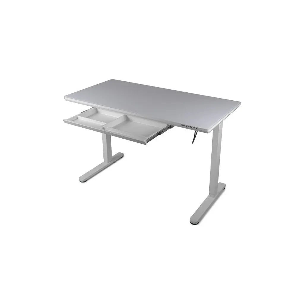 Комп'ютерний стіл Barsky StandUp white glass 1200*600 (BST-12new) - фото 3