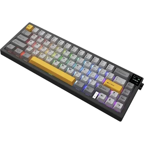 Клавіатура бездротова AK650, Starry Night Grey, Bluetooth / USB 2.4GHz / Type-C, механічна (пе Ajazz teh0028296 - фото 6