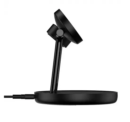 Бездротовий зарядний пристрій Baseus Swan 3-in-1 Wireless Magnetic Charging Bracket 20W WXTE000101 Black - фото 2