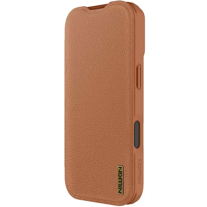 Шкіряний чохол-книжка Nillkin Qin Pro Camshield для Apple iPhone 17 (6.3) Brown - фото 2