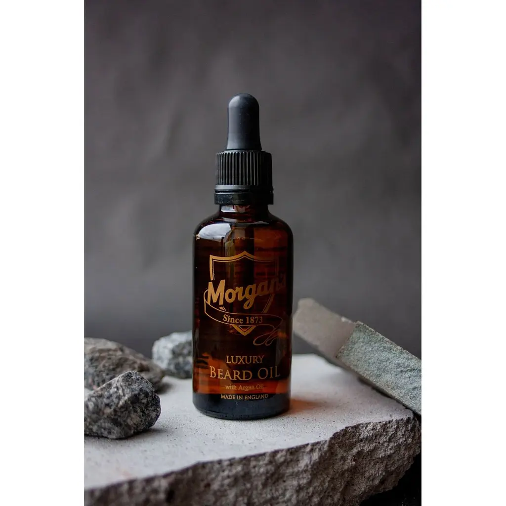 Олія для бороди Morgan's Luxury Beard Oil Bergamot, Lime, Green Tea, Musk & Sandal 50 мл - фото 3