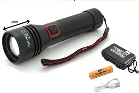 Ручний ліхтар BL-P02-P50 zoom + Type-C + 18650 (2xAAA) 4 режими - фото 3