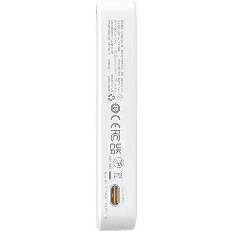 Портативна батарея Baseus MagPro Magnetic Bracket Wireless Fast-Charging 5000 mAh 20W P10064101223-00 White - фото 5