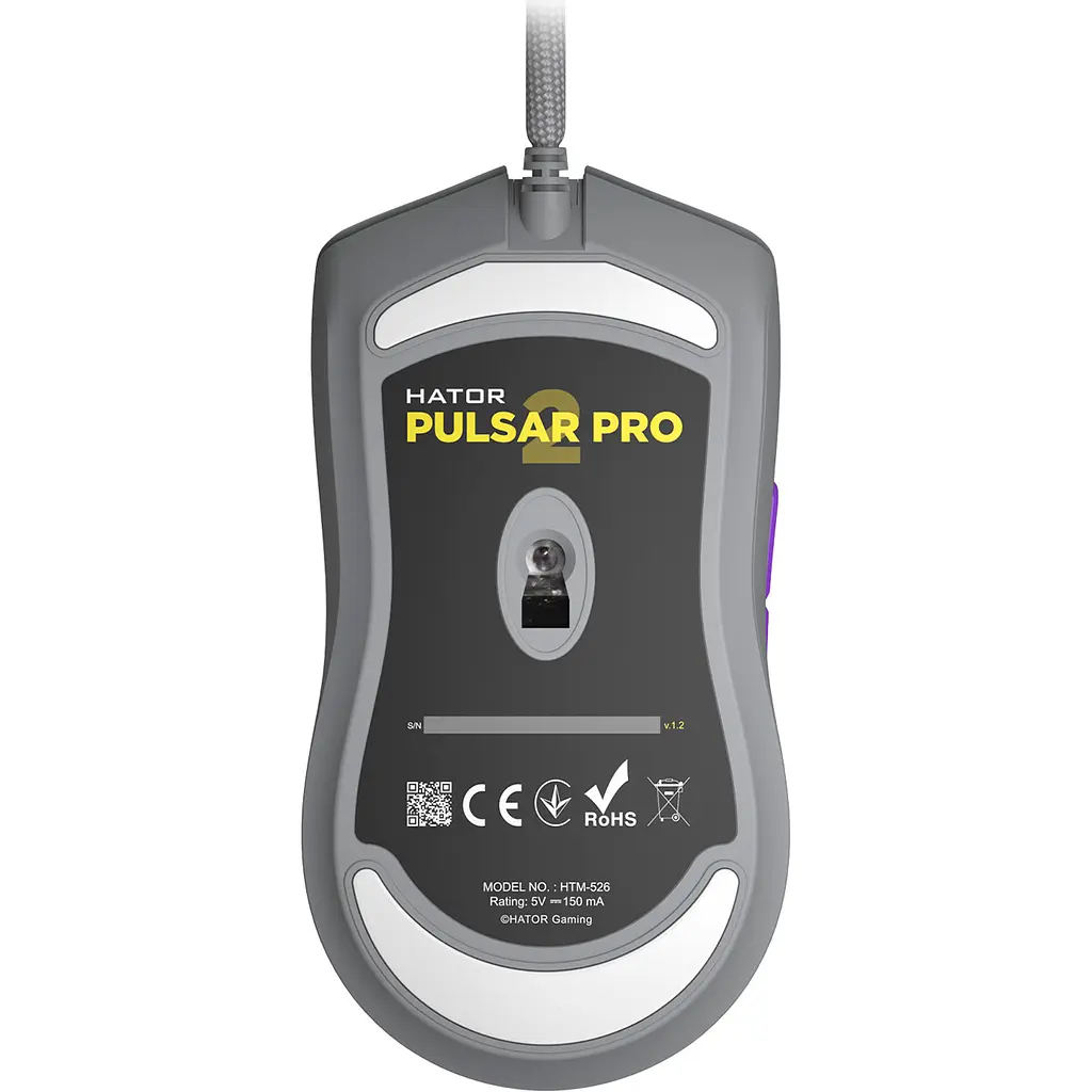Миша Hator Pulsar 2 Pro USB Titanium [HTM-526] [104822] - фото 5