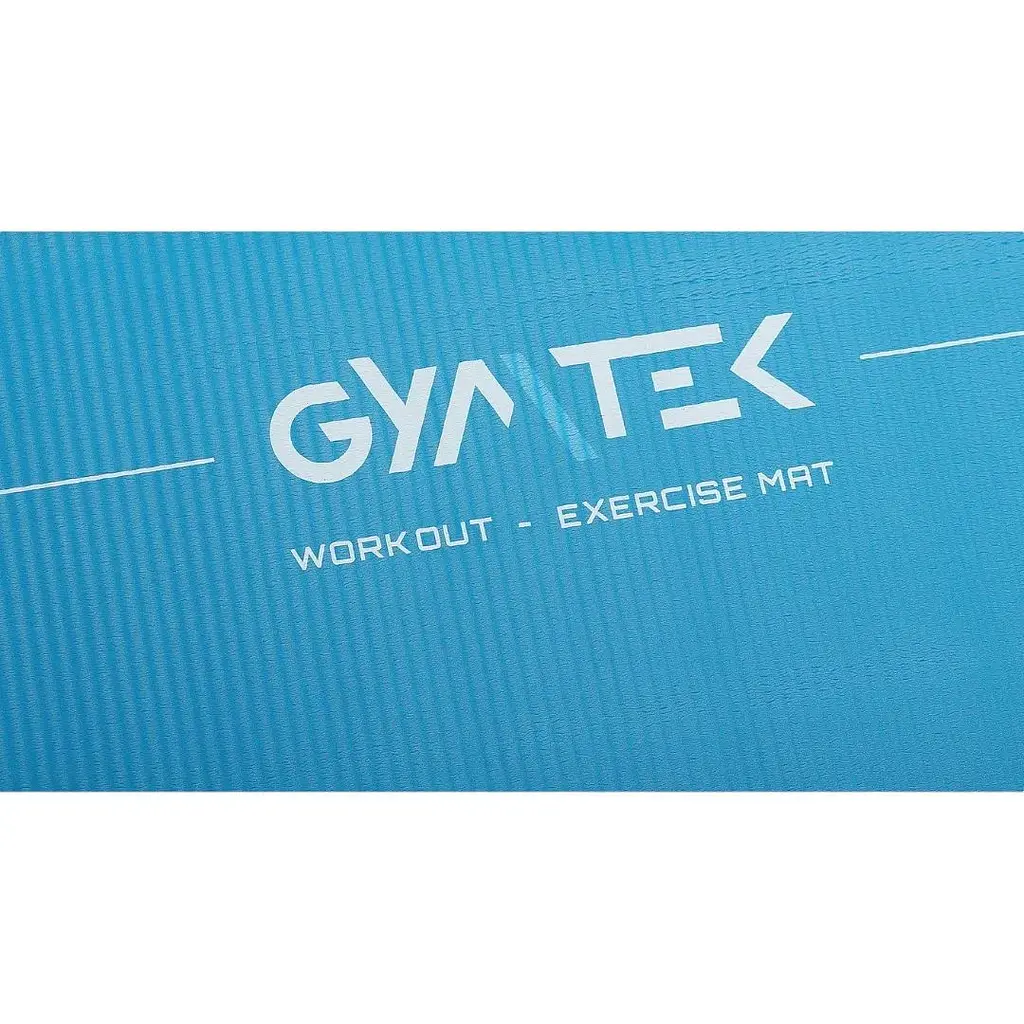 Килимок для фітнесу та йоги Gymtek NBR 1.5 см голубий - фото 4