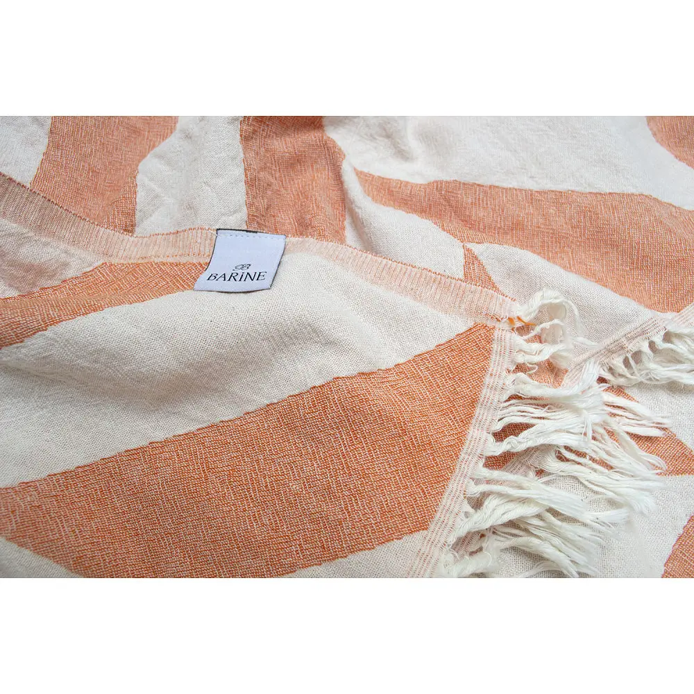 Плед-накидка Barine - Fishbone Throw Orange 130*180 - фото 3