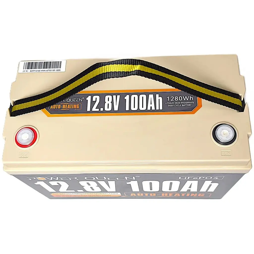 Аккумуляторная батарея Power Queen LiFePO4 12.8V 100Ah 1280Wh с BMS 100A, ресурс 4000 циклов, IP65 для автономных систем - фото 6