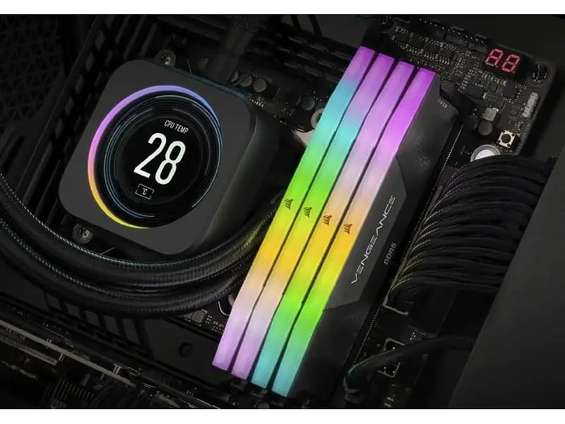 Модуль пам'яті Corsair 32 GB (2x16GB) DDR5 6000 MHz Vengeance RGB (CMH32GX5M2E6000C36) - фото 4