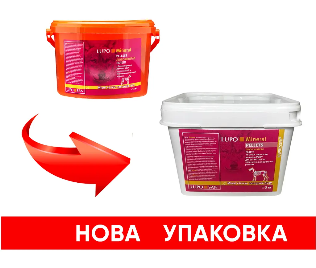 Добавка для зміцнення кісткових тканин Luposan Lupo Mineral Pellets 3 кг - фото 3